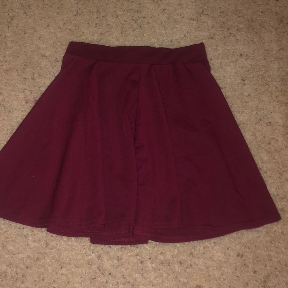 Maroon skirt